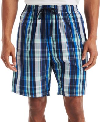 Men's Plaid Poplin 8" Sleep Shorts