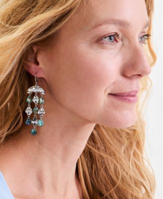 Style - Co Crystal Silver-Tone Chandelier Earrings Exclusively at Macys 5990₽