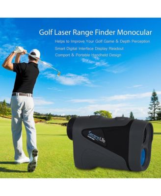 Golf Laser Range Finder Monocular with Pin-Seeking Mode, Black
