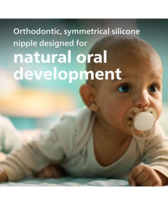 Ultra Soft Pacifier 6-18m, misty dawn / silk beige, 8 pack