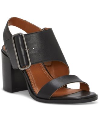 Lucky Brand Women's Darnah Cutout Block-Heel City Sandals - Macy's