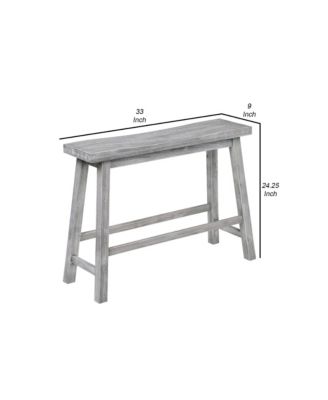 Saddle Design Wooden Bench – Rustic and Elegant Seating for Dining Room or Entryway