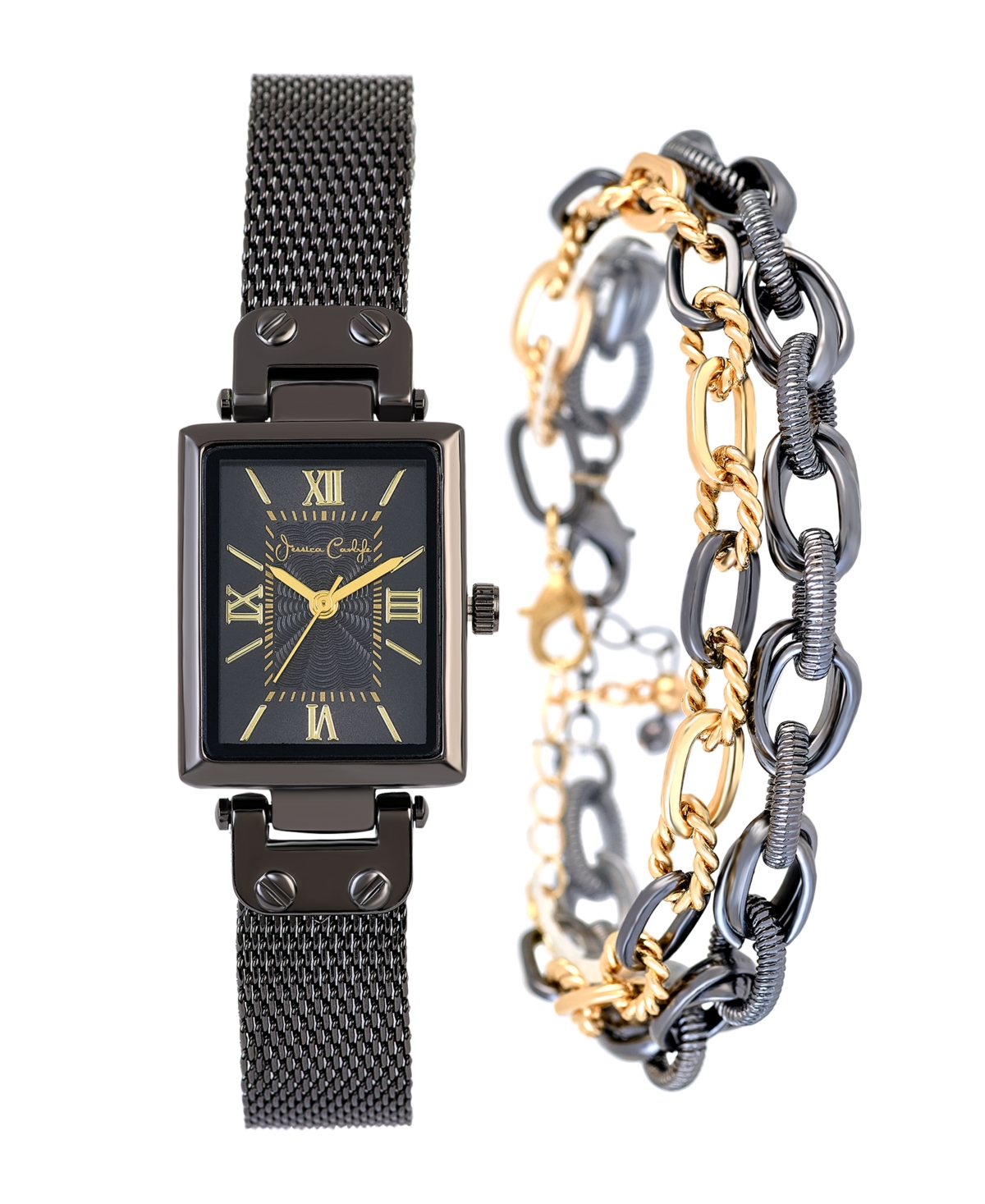Women's Gun Tone Metal Alloy Analog Watch, 23mm - Gun Tone