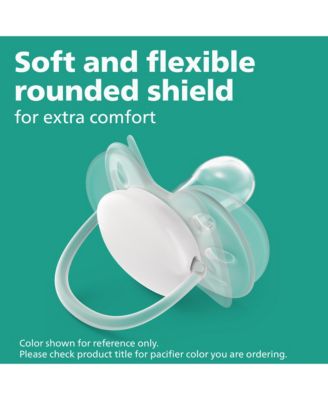 Ultra Soft Pacifier 0-6m, lychee elephant / lilac palms, 8 pack