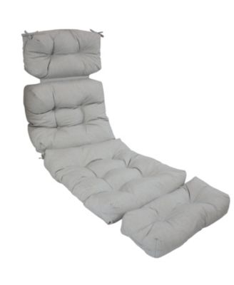 Indoor/Outdoor Olefin Polyester Tufted Chaise Lounge Chair Replacement Cushion - 23" x 75"