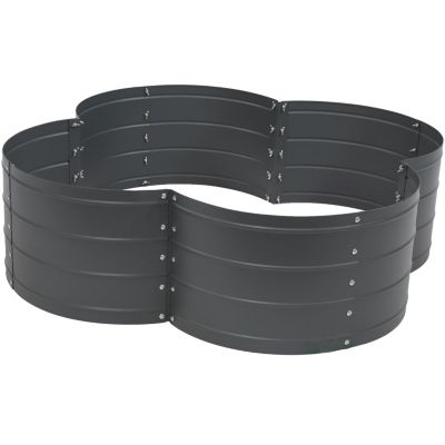 Galvanized Steel 4-Leaf Clover-Shaped Raised Garden Bed