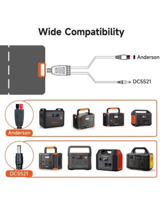 100W Portable Solar Panel for Power Station IP67 Water Foldable Solar Panel