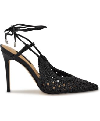 Women's Fessla Woven Tie-Up High Stiletto Pumps