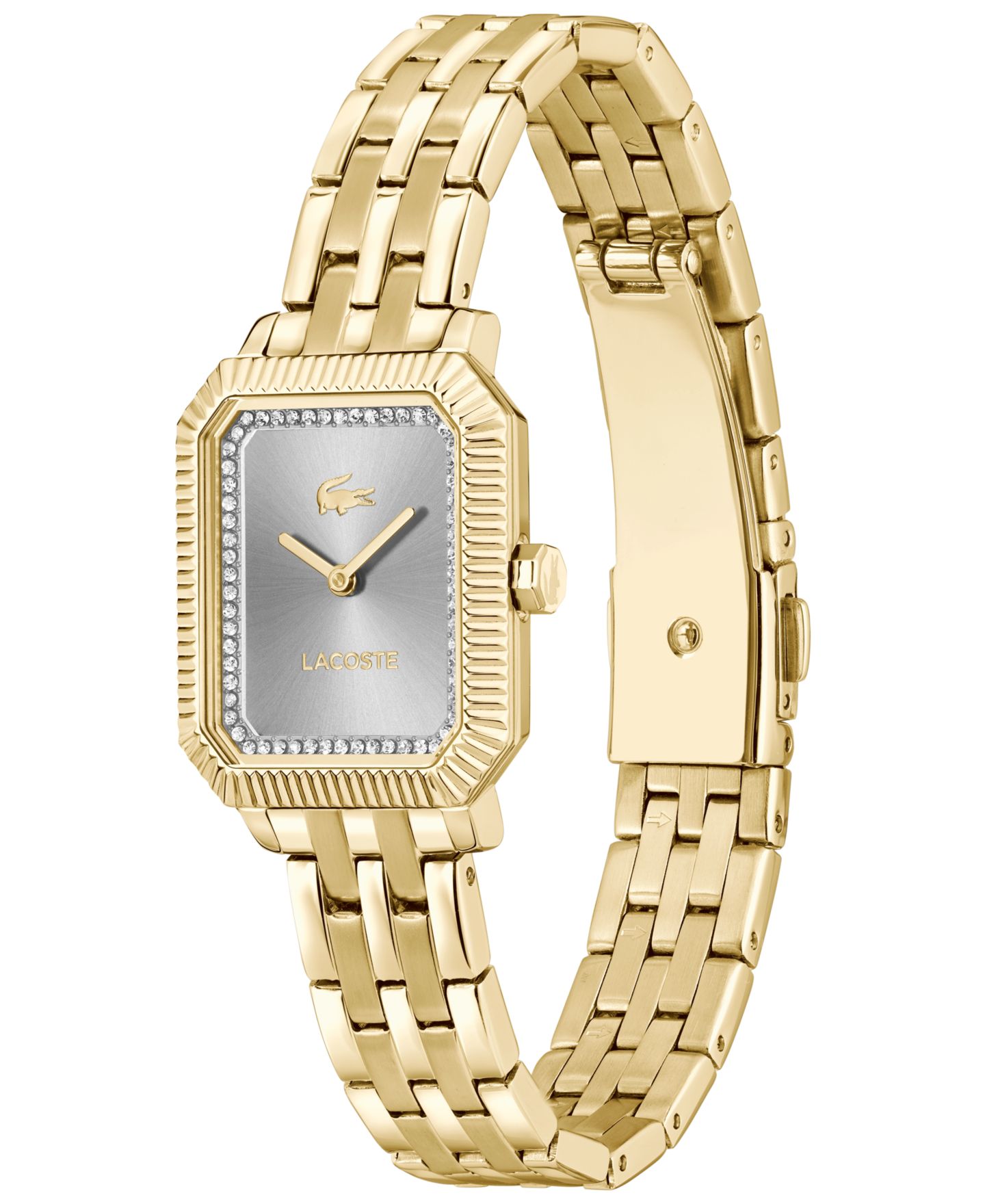 Женские часы Lacoste Parisienne Gold Tone Stainless Steel Bracelet Watch, 28.3 x 20.7mm — фото 2
