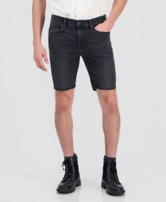 Men's Logan Slim Fit Denim Raw Edge 9" Shorts