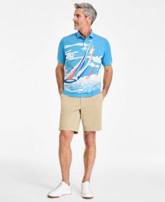 Клубная комната Мужская трикотажная рубашка-поло с принтом регаты в стиле Пикю эксклюзивно в Macys 9890₽