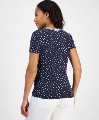 Nautica Women's Polka-Dot Rivera Top