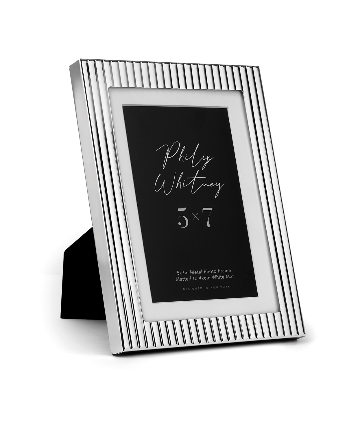 Philip Whitney Kelly Metal Picture Frame, 5" X 7" In Silver