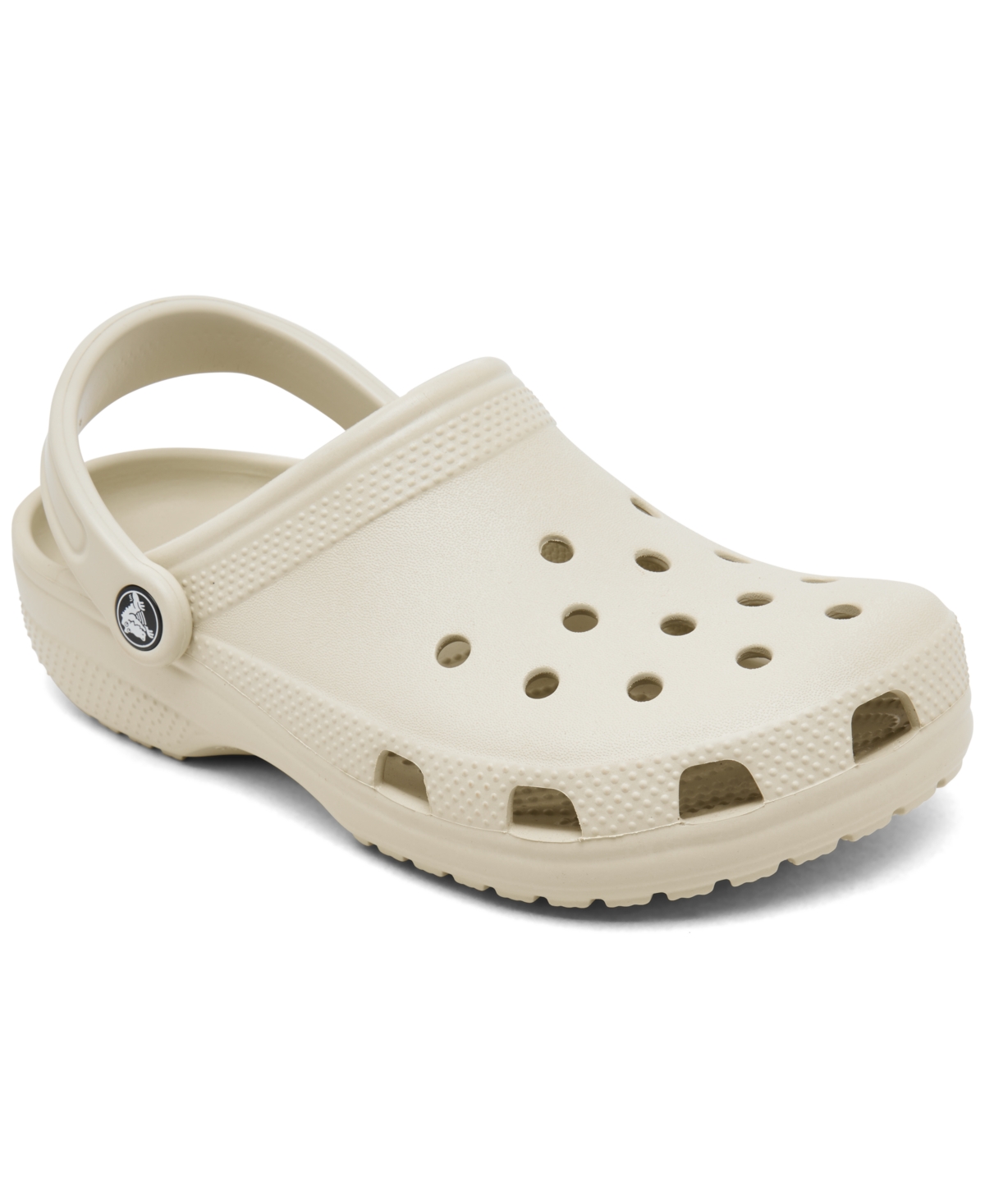 Shop Crocs Big Kids' Classic Clog Sandals From Finish Line In Bone