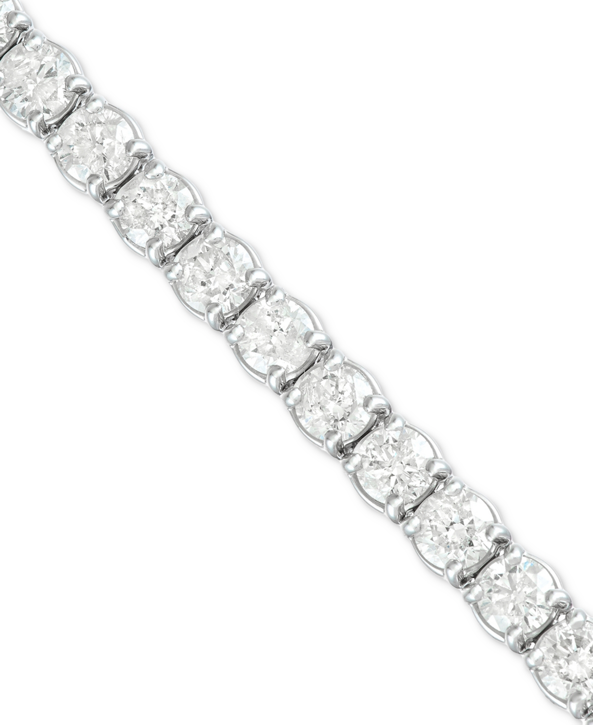 Macy's Diamond Tennis Bracelet (12 Ct. T.w.) In 14k White Gold In White Gold