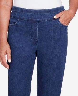 Women's Classic Denim Fringe Capri Pant