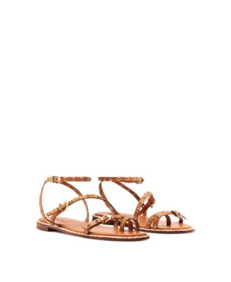 Women's Annete Round Toe Flat Sandals