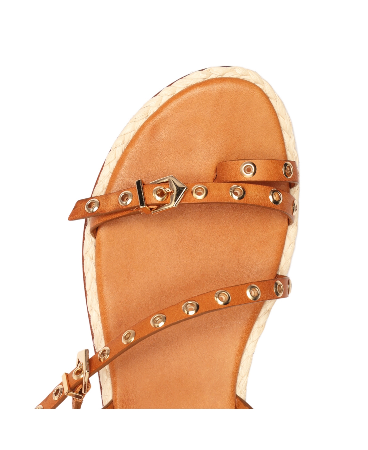Schutz Annete Strappy Toe-ring Flat Sandals In Brown