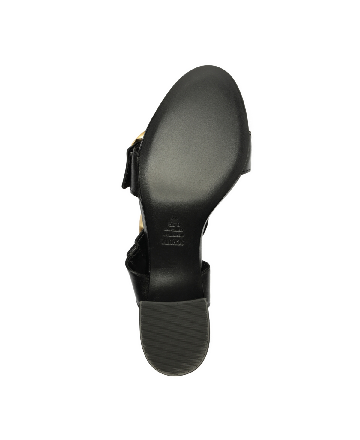Schutz Vivian Leather Sandal In Black