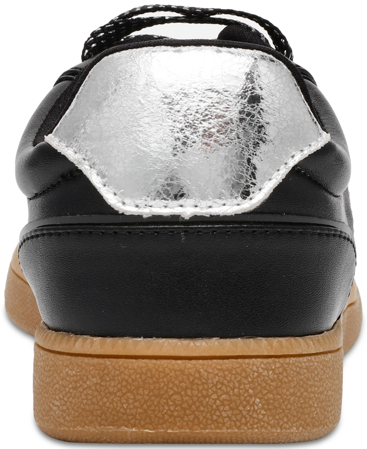 Shop Wild Pair Women's Chargee Lace-up Sneakers, Created For Macy's In Black,silver