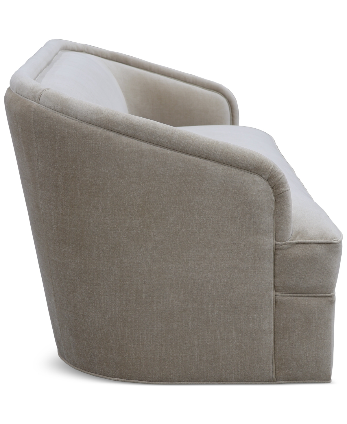 Macy's Lelina Fabric Apartment Sofa, Exclusively At  In Biscotti