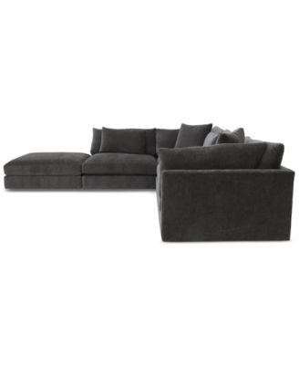 CLOSEOUT! Merten 3-Pc. Fabric Sectional Sofa, Exclusively at Macys