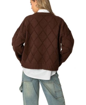 Women's Cass Oversized Textured Knit Sweater