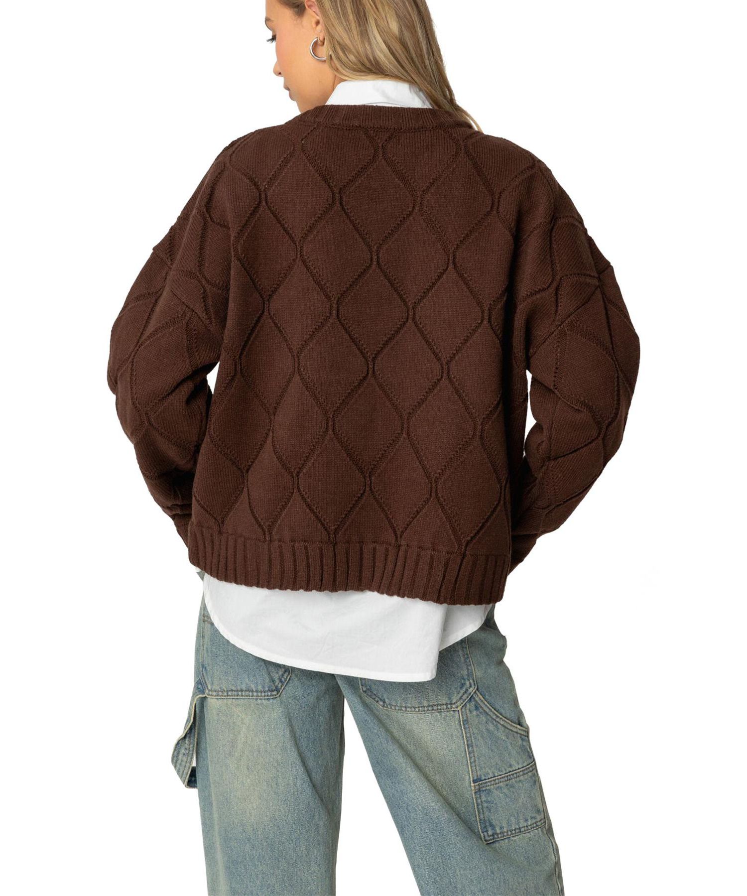 Women's Cass Oversized Textured Knit Sweater