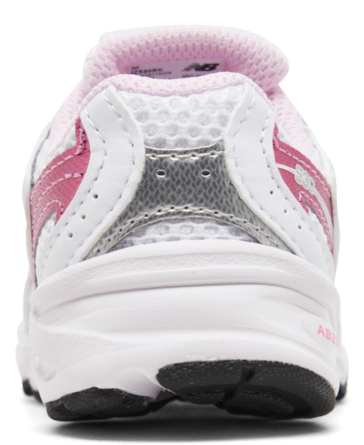 New Balance Little Girls 530 Casual Sneakers From Finish Line In White,pink Sugar