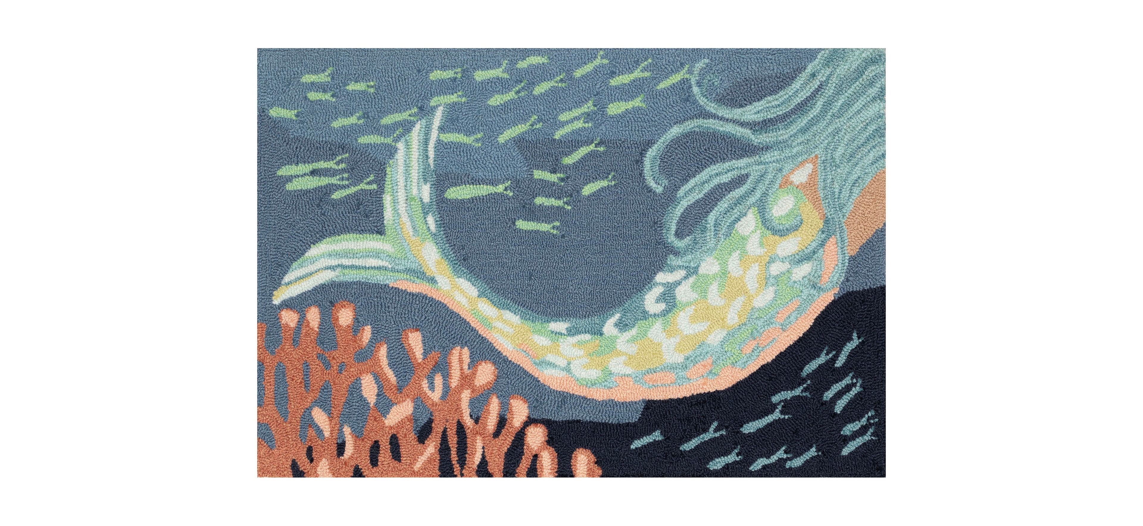 Liora Manne' Frontporch Siren Sighting 1'8"x2'6" Area Rug