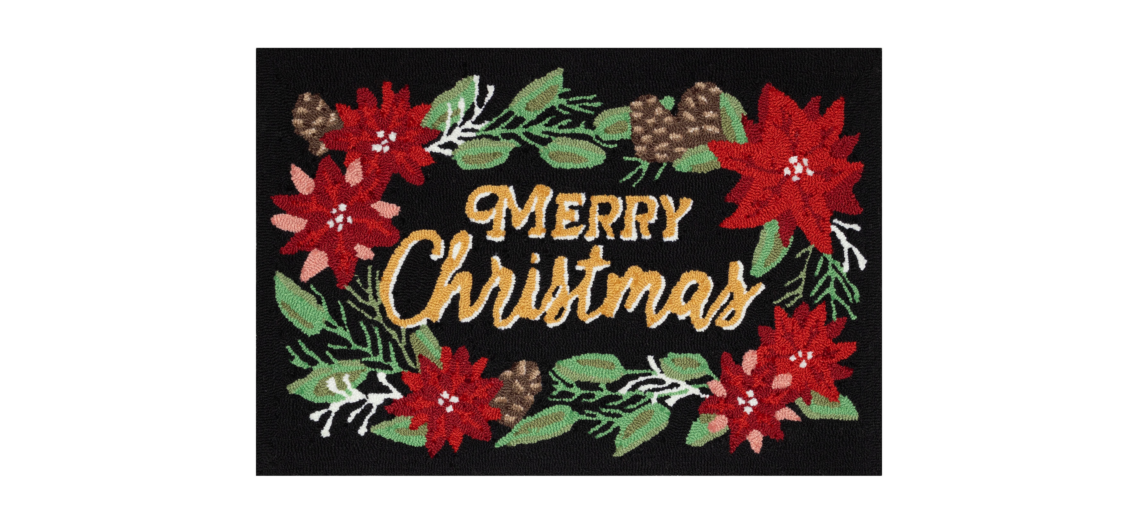 Liora Manne' Frontporch Merry Christmas 1'8"x2'6" Area Rug