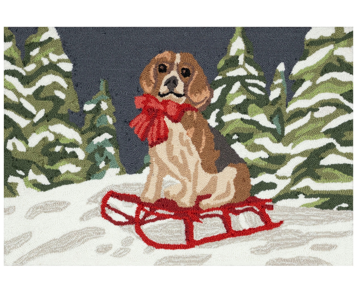 Liora Manne Frontporch Winter Sled Dog Area Rug, 2'6 X 4' In Multi