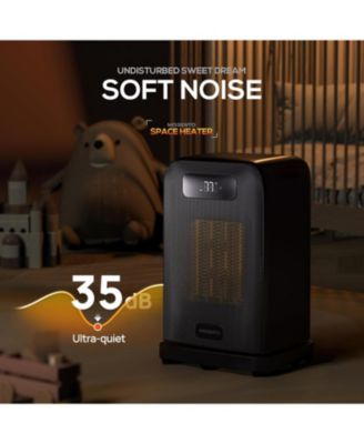 MORENTO Space Heater, 1500W Electric Heater for Indoor Use, Desk Heater with Heating and Fan Modes with Thermostat