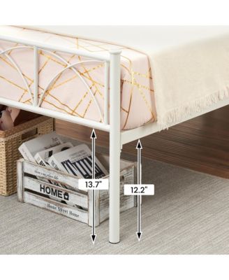 Twin Size Metal Bed Frame, Platform Bed Frame with Headboard and Footboard