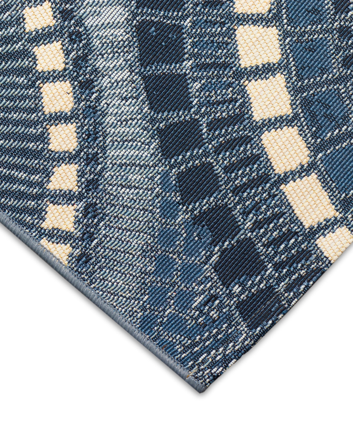 Liora Manne Esencia Circles 2'x2'10" Area Rug In Blue,ivory