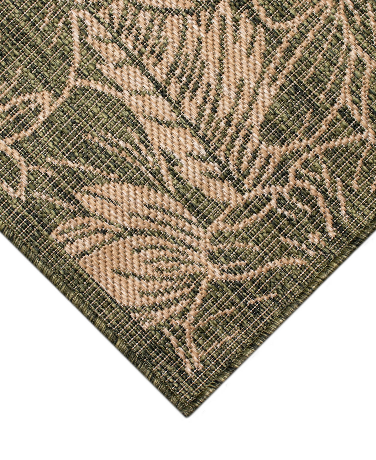 Liora Manne Carmel Botanical 6'6"x9'4" Area Rug In Green