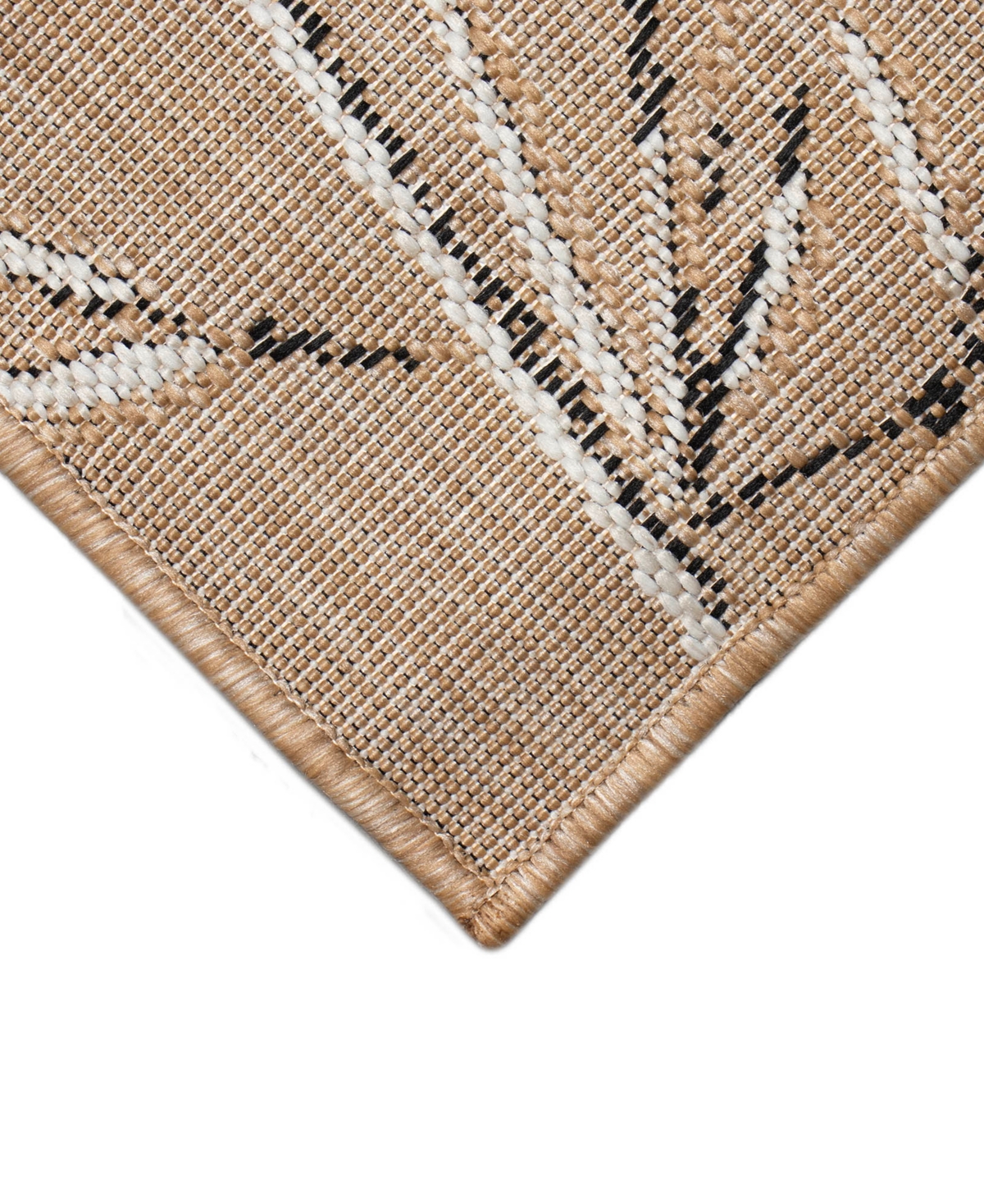 Liora Manne Carmel Border 1'11"x4'11" Runner Area Rug In Sand