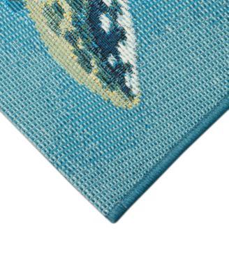 Esencia Santa Seaturtles 2'x2'10" Area Rug