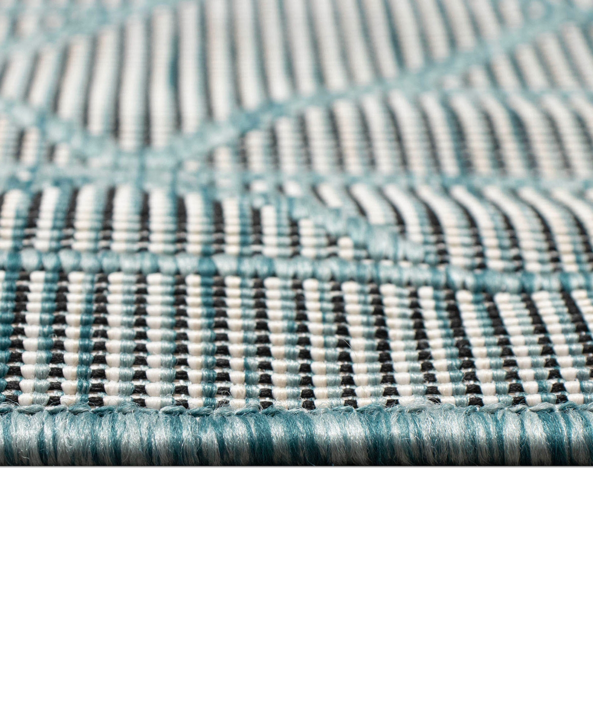 Liora Manne Carmel Pyramid 1'11"x7'6" Runner Area Rug In Aqua