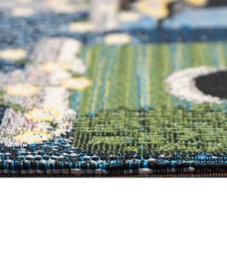 Liora Manne Esencia Birdhouse Holiday Rug Collection In Navy