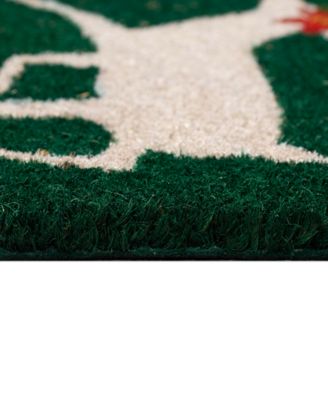 Liora Manne Natura Christmas Is Here Rug Collection In Jade