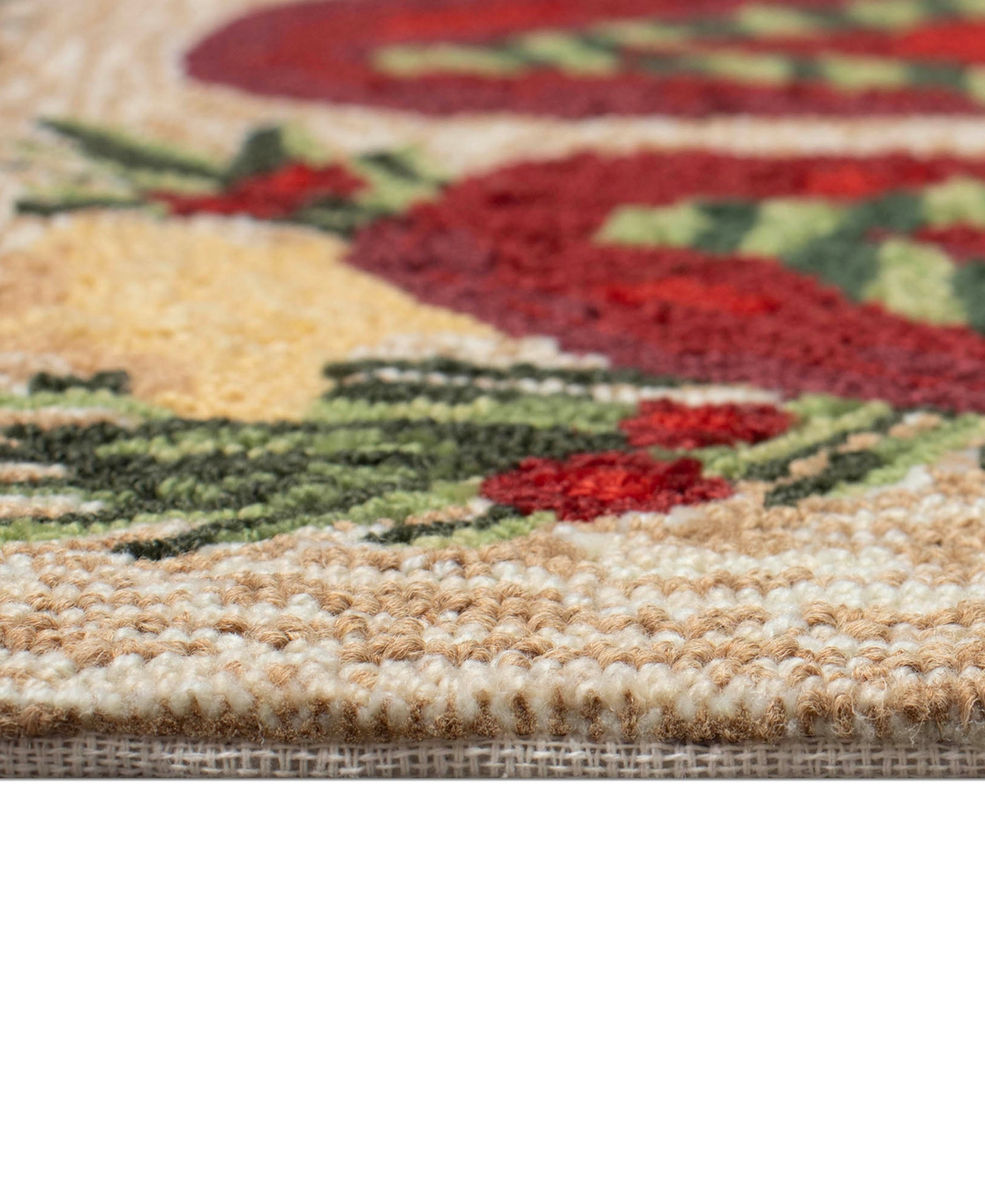 Liora Manne Frontporch Mistletoes Area Rug, 2' X 3' In Tan