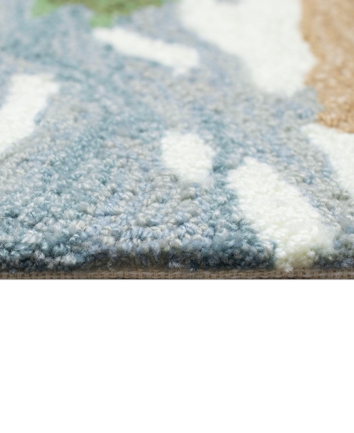 Liora Manne Frontporch Turtle Beach 1'8"x2'6" Area Rug In Blue