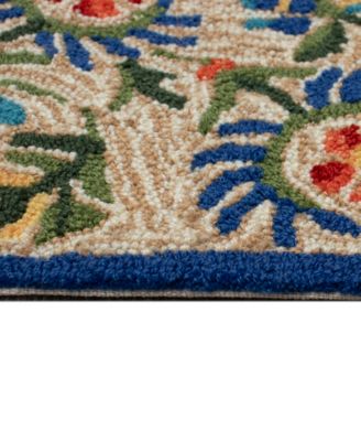 Frontporch Flora Bee 2'x5' Runner Area Rug