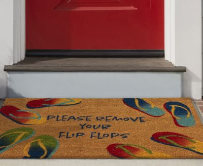 Shop Liora Manne Natura Remove Flip Flops Rug Collection In Sienna