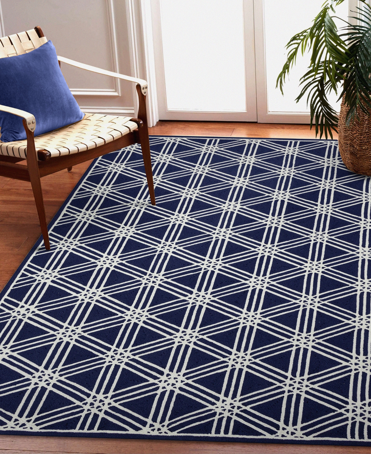 Liora Manne Capri Hex 2'x3' Area Rug In Navy