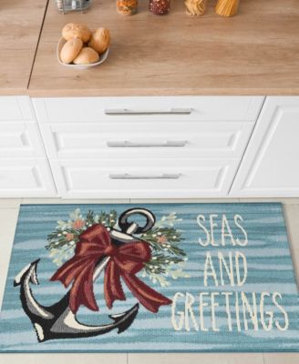 Liora Manne Esencia Seas Greetings Rug Collection In Ocean