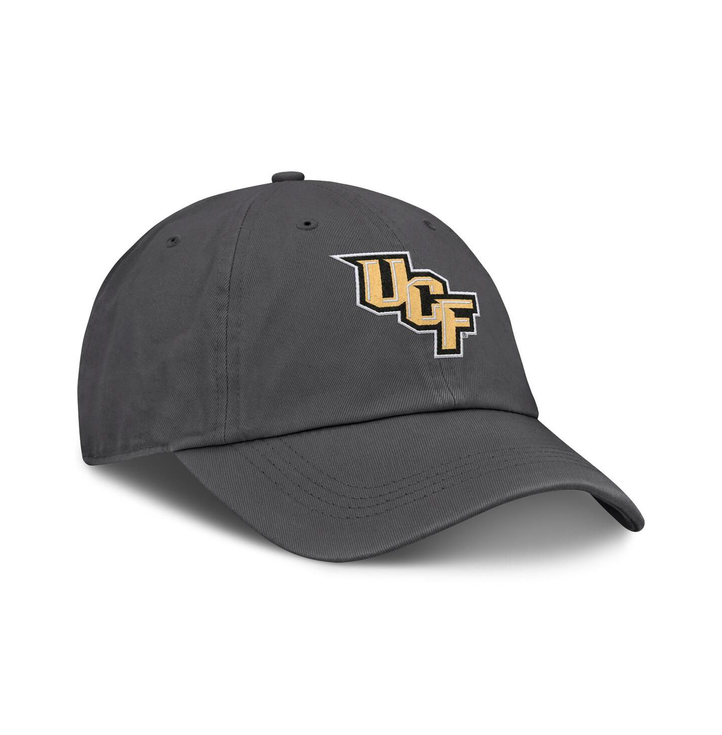Мужская кепка Top of the World Heather Charcoal UCF Knights Team Logo Washed Adjustable Hat — фото 4