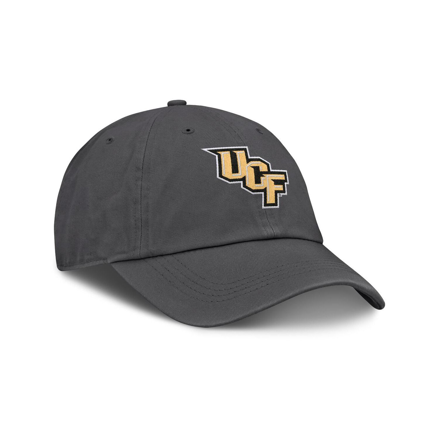Men's Heather Charcoal UCF Knights Team Logo Washed Adjustable Hat