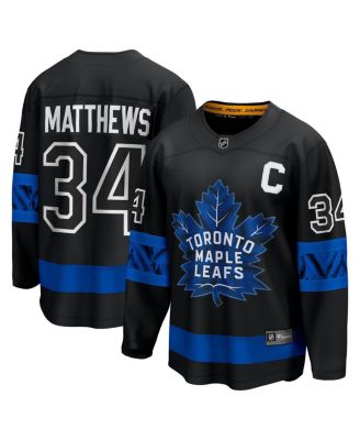 Fanatics - Men's Auston Matthews Black Toronto Maple Leafs "C" Premier Breakaway Player Jersey